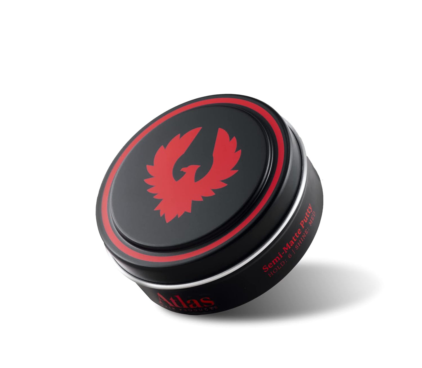 Atlas Texture Clay, Natural Matte Finish with Medium Shine, 2.4 Ounce, Ultra Lightweight, Medium to Firm Hold, Texturizing Thin, Fine, or Curly Hair, Volumizing, Styling and Grooming Product for Men