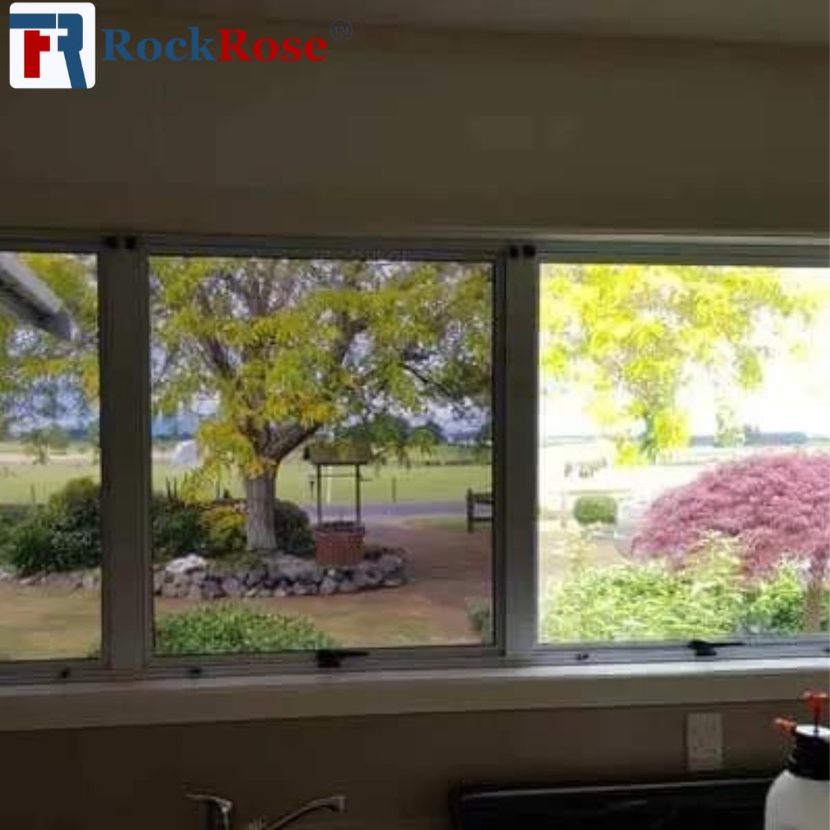 RockRose UV 99% VLT 20% Security and Safety 4 Mil Charcoal Window Film Shatterproof Anti Shatter Tempered Glass Film for Home and Office Windows (VLT 20%, 36 in x 10 FT)