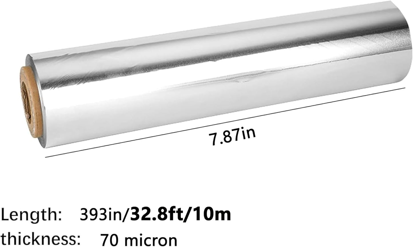 Foil Aluminum Roll Heavy Duty: Extra Thick Aluminum Foil Craft Engraving for Crafts, Tin Foil Aluminum Sheets for Painting Embossing, Craft Metal Foil Sheets 100um Thick (70umThick/7.87"W/32.8ft L)