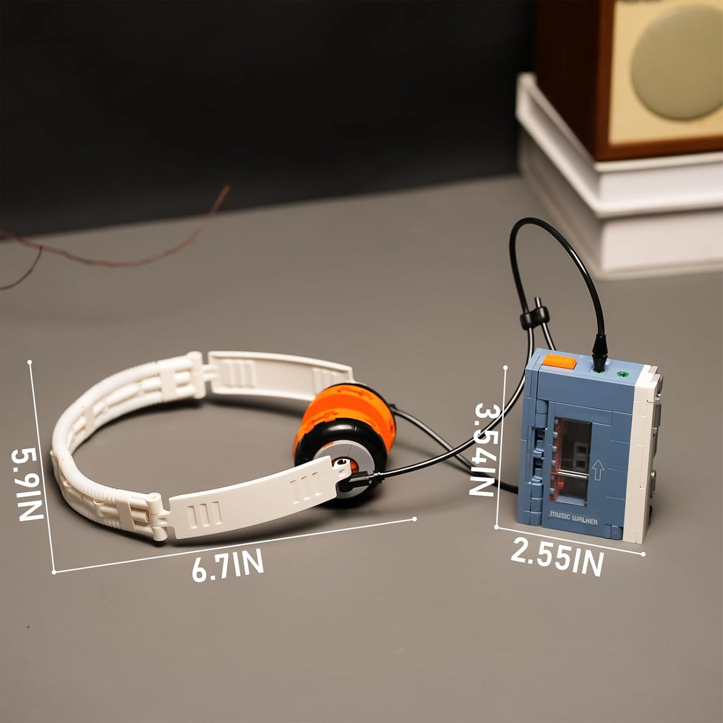 Creator Music Player Building Set Compatible with Lego for Adults,Christmas Toys for Boys and Girls 8-14 Years,Retro Model Building Kit