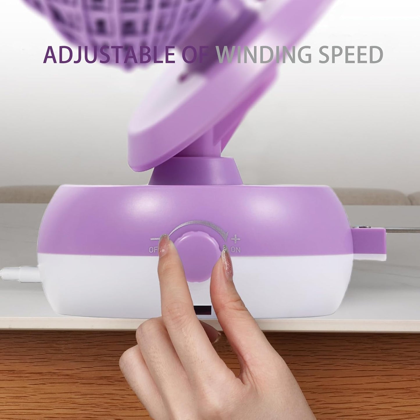 Electric Yarn Winder for Crocheting - Large Capacity Yarn Ball Winder for Knitting, Adjustable Yarn Ball Tension,Stepless Speed, Good Helper for Knitting Lovers, Purple