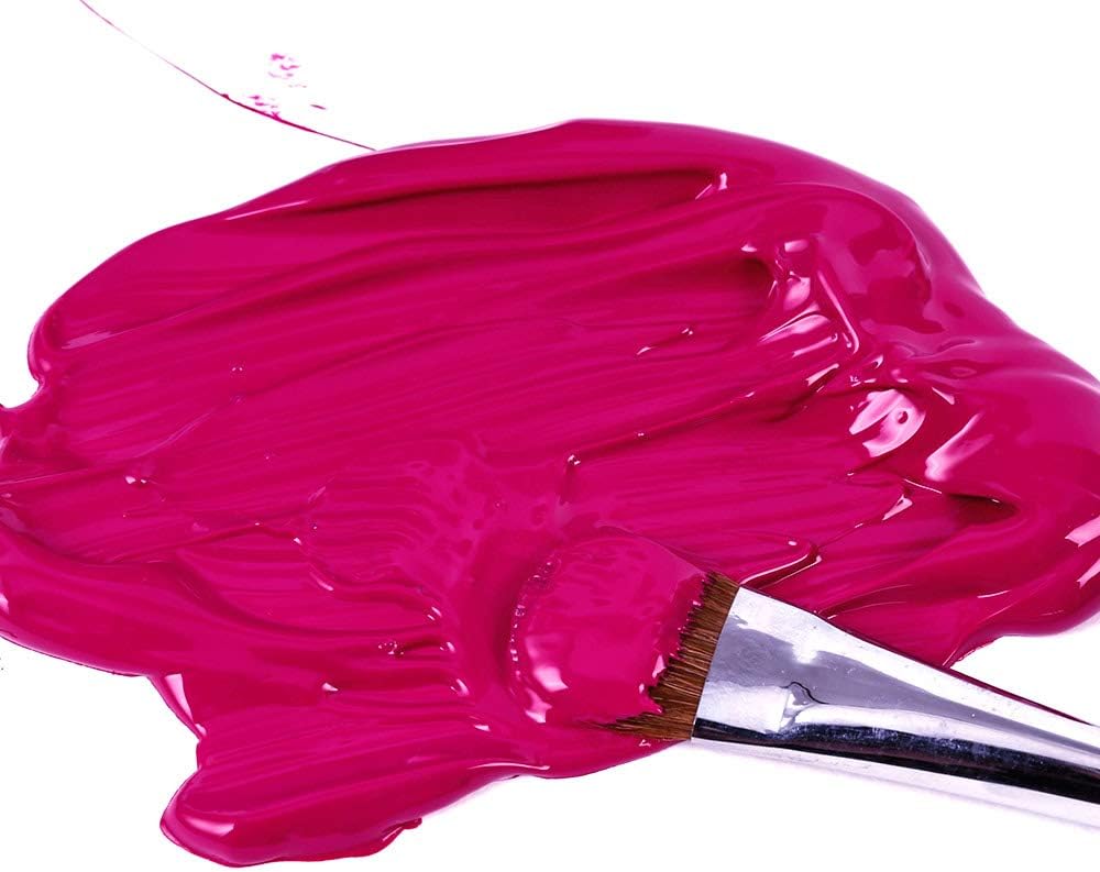 Mont Marte Discovery School Acrylic, Magenta, 1/2 Gallon (2 Liter). Ideal for Students and Artists. Excellent Coverage and Fast Drying. Pump Lid Included.