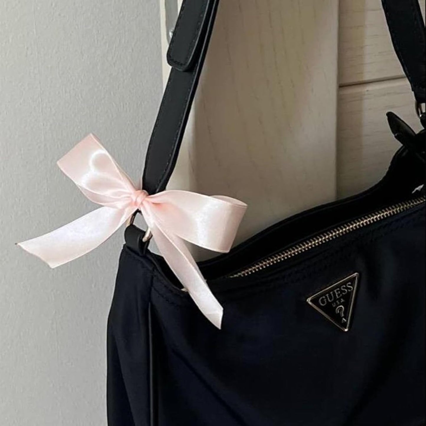 1/4" X 100 Yards Lt Pink Satin Thin Ribbon Solid Color Double Faced Ribbons Perfect for Crafts Wedding Decor Bow Making Arts Sewing and More