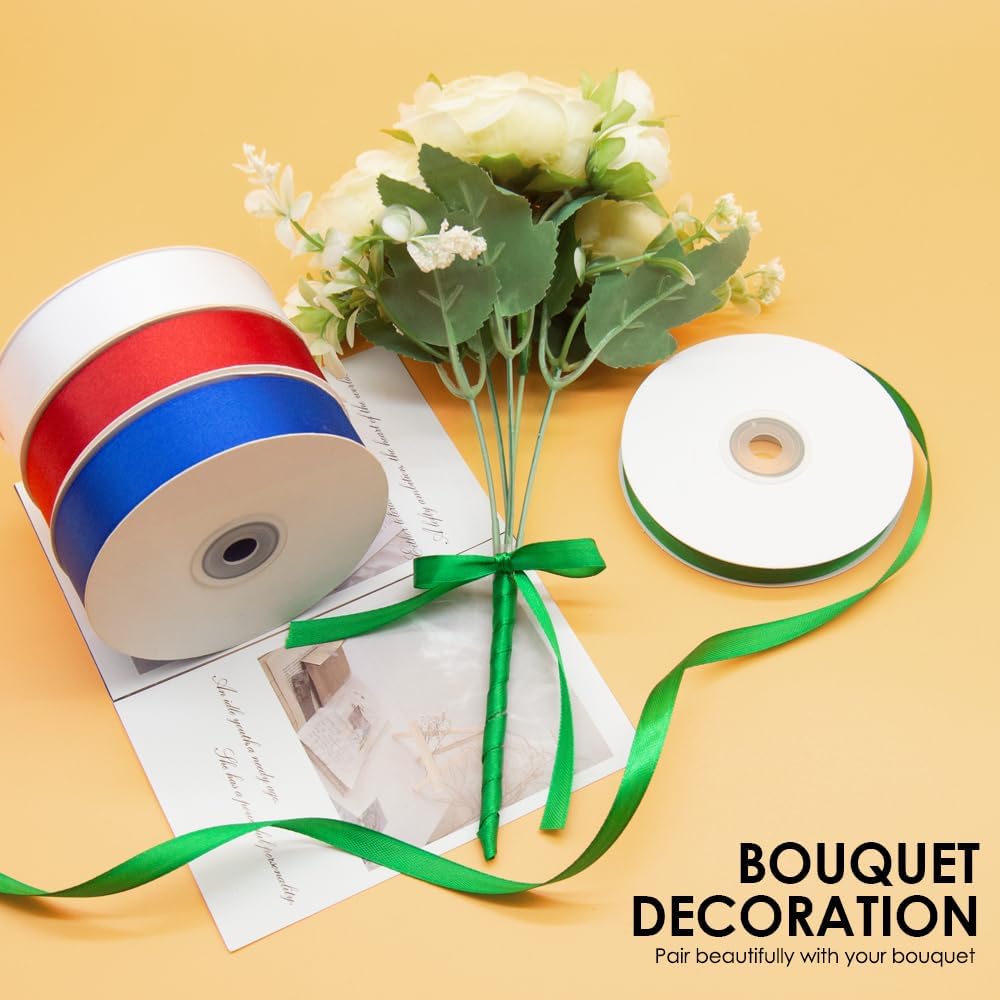 1-1/2" x 50 Yards Satin Ribbon - Gold Silk Ribbon with Spool - Ideal for Gift Wrapping, Floral Bouquets, Crafts, Wedding Party Decorations, Christmas and Sewing Projects