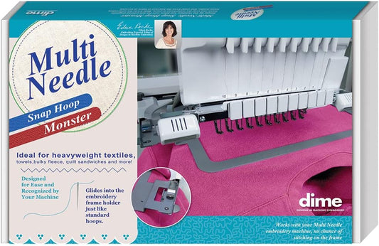 Multi Needle Snap Hoop Monster for Baby Lock/Brother (4" x 4") Magnetic Embroidery Hoop for Machine Embroidery