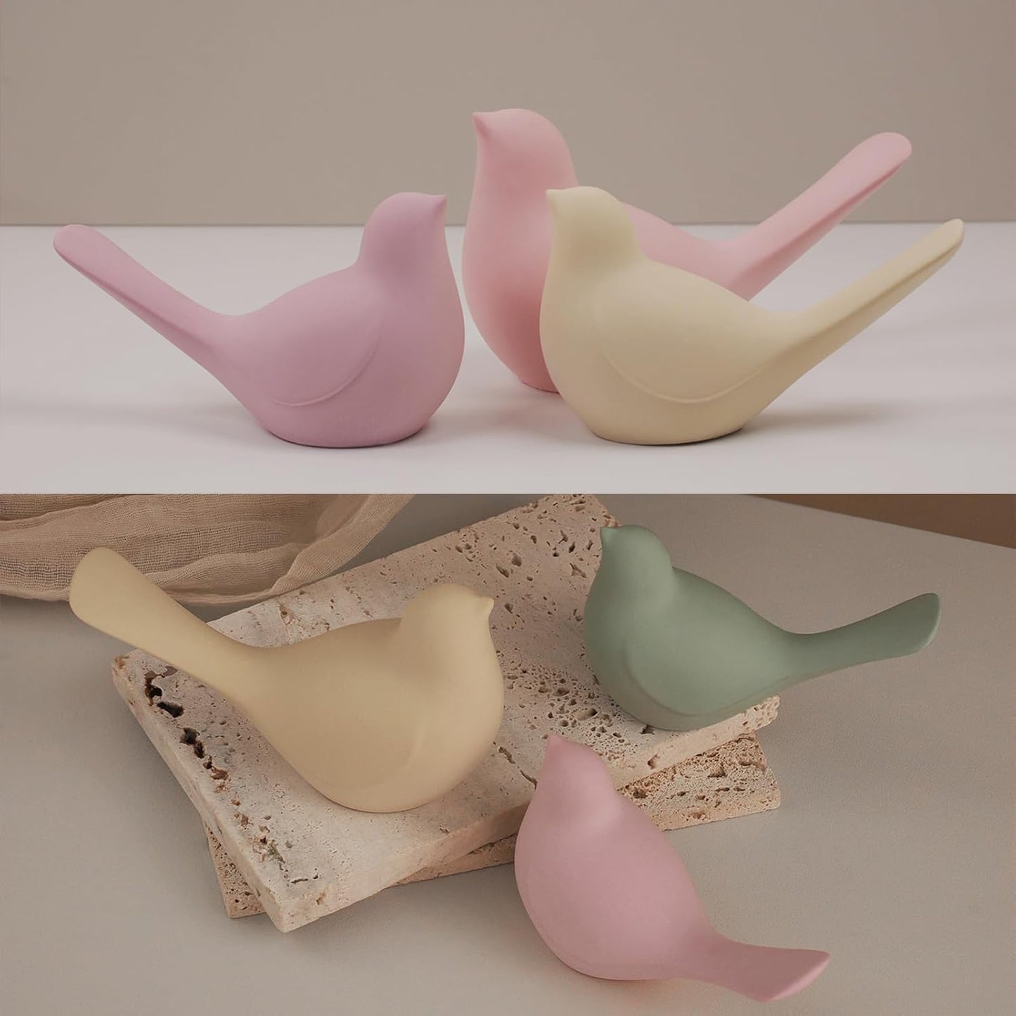 2Pcs Bird Resin Molds, Bird Silicone Epoxy Molds, 3D Animal Resin Silicone Molds for Resin Casting, DIY Crafts, Indoor Desktop Decor