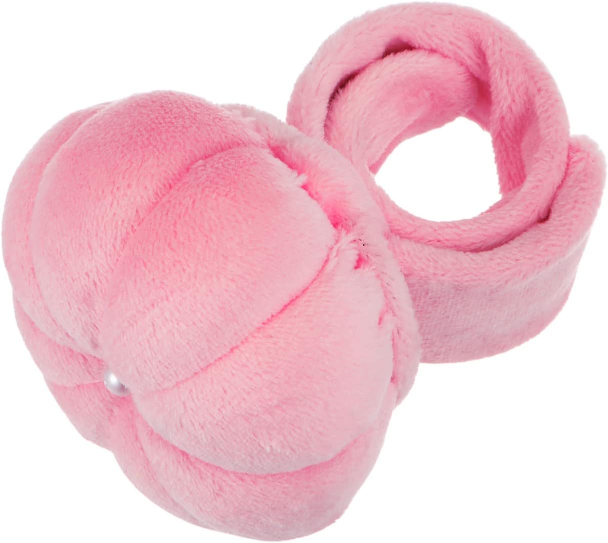 HARFINGTON Wrist Pin Cushions Band Sewing Needle Cushion Needle Holder Pincushions with Adjustable Strap Fit All Wrist Sizes for Sewing Quilting Needlework Crafts, Pink