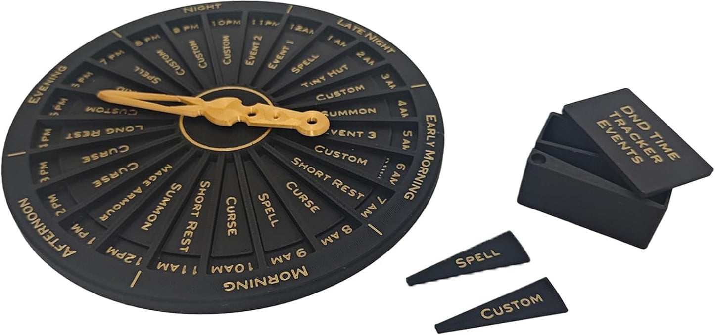 DND Initiative Tracker,DNDs Status and Time Tracking Clock, A Convenient Way to Track The Time and Status Effects of DND 24 Hours A Day.