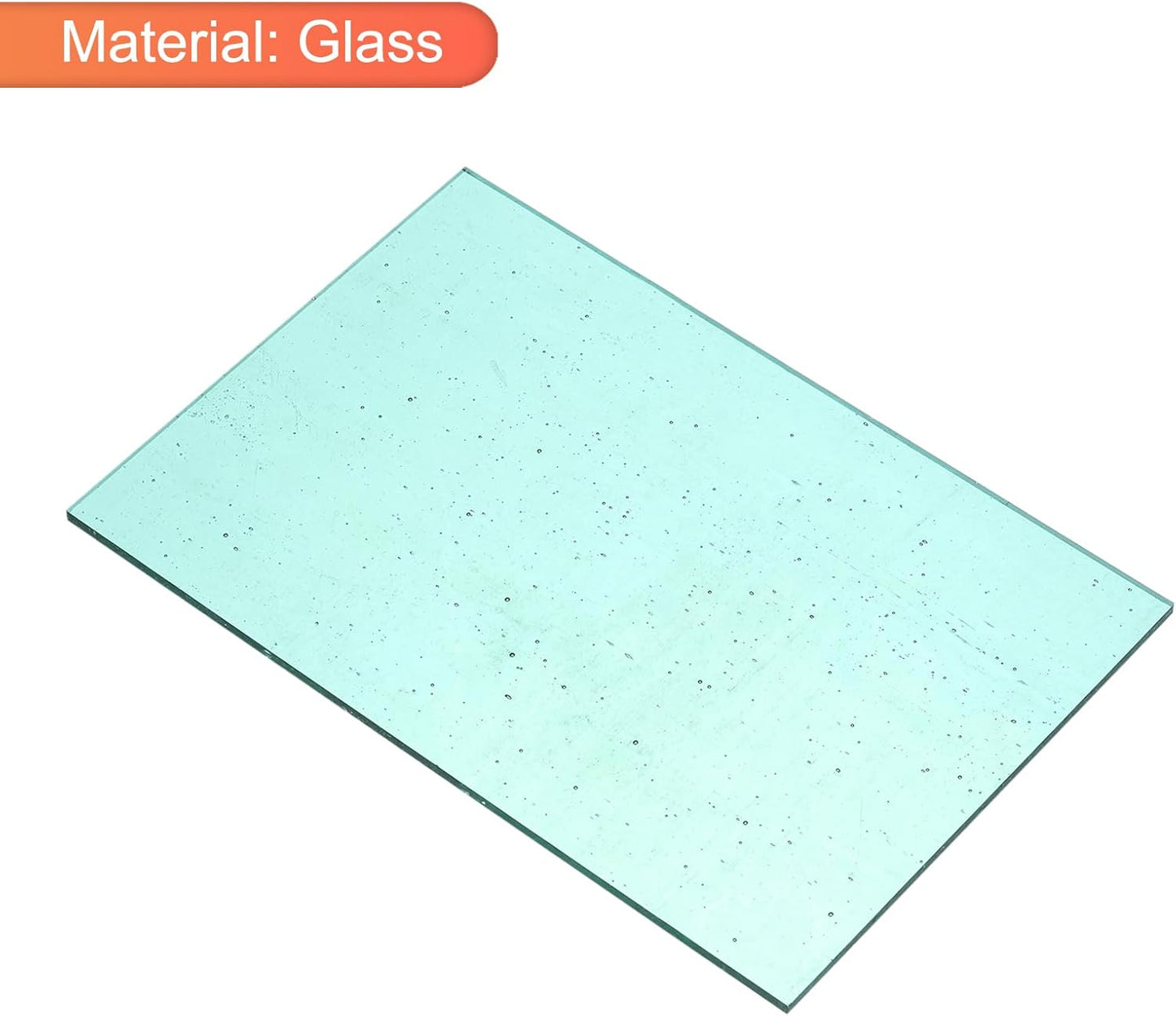 MECCANIXITY 2 Pcs Stained Glass Sheet Mosaic Tile 7.9 Inch x 5.9 Inch Lake Blue Stained Glass Sheets for Crafts DIY Art Project