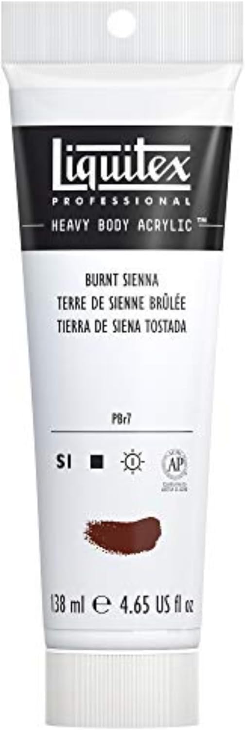 Liquitex Professional Heavy Body Acrylic Paint, 2-oz (59ml) Tube, Transparent Raw Sienna