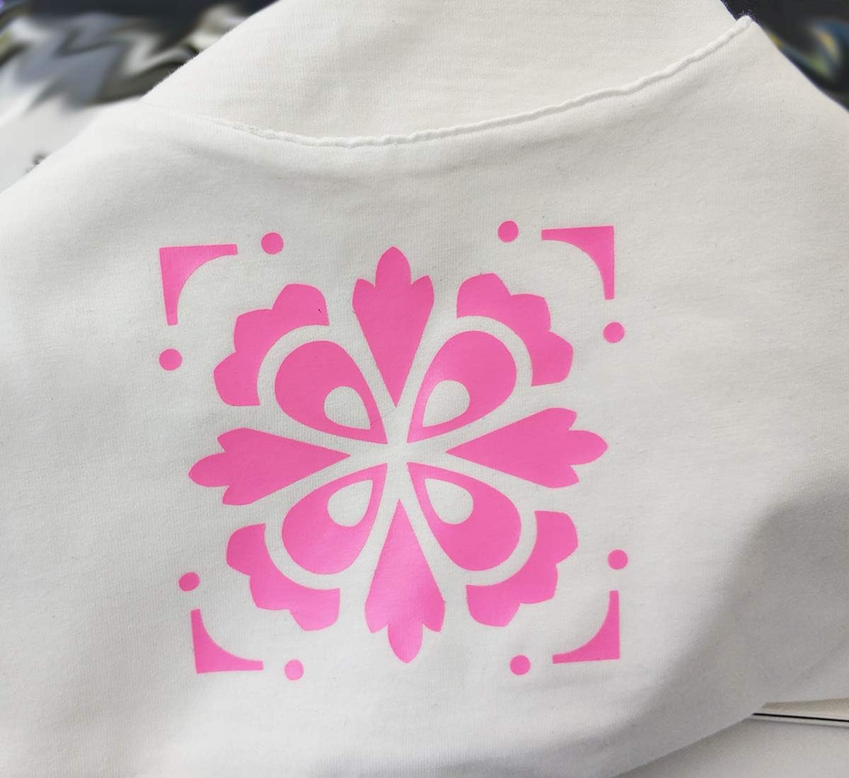 guangyintong Pink Heat Transfer Vinyl HTV Rolls, 12" x 8ft Pink Iron on Vinyl for T-Shirts Glossy Surface Pink HTV Vinyl for All Cutter Machines Easy to Cut & Weed for Heat Vinyl Design