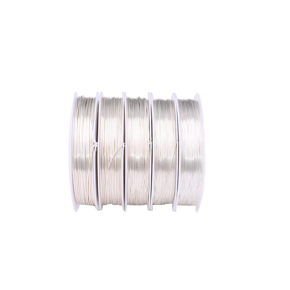 Silver Copper Wire 0.6mm Bead Cord for Bracelet Necklace Charm Beading Jewelry Making 16yard