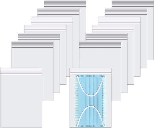 Clear Resealable Zipper Poly Bags - 300pcs, 5" x 7", Self-Lock Plastic Bags, Reclosable, 2 Mil A6 Cards Envelopes, Storage & Crafts, Candy Packaging (12 Sizes)