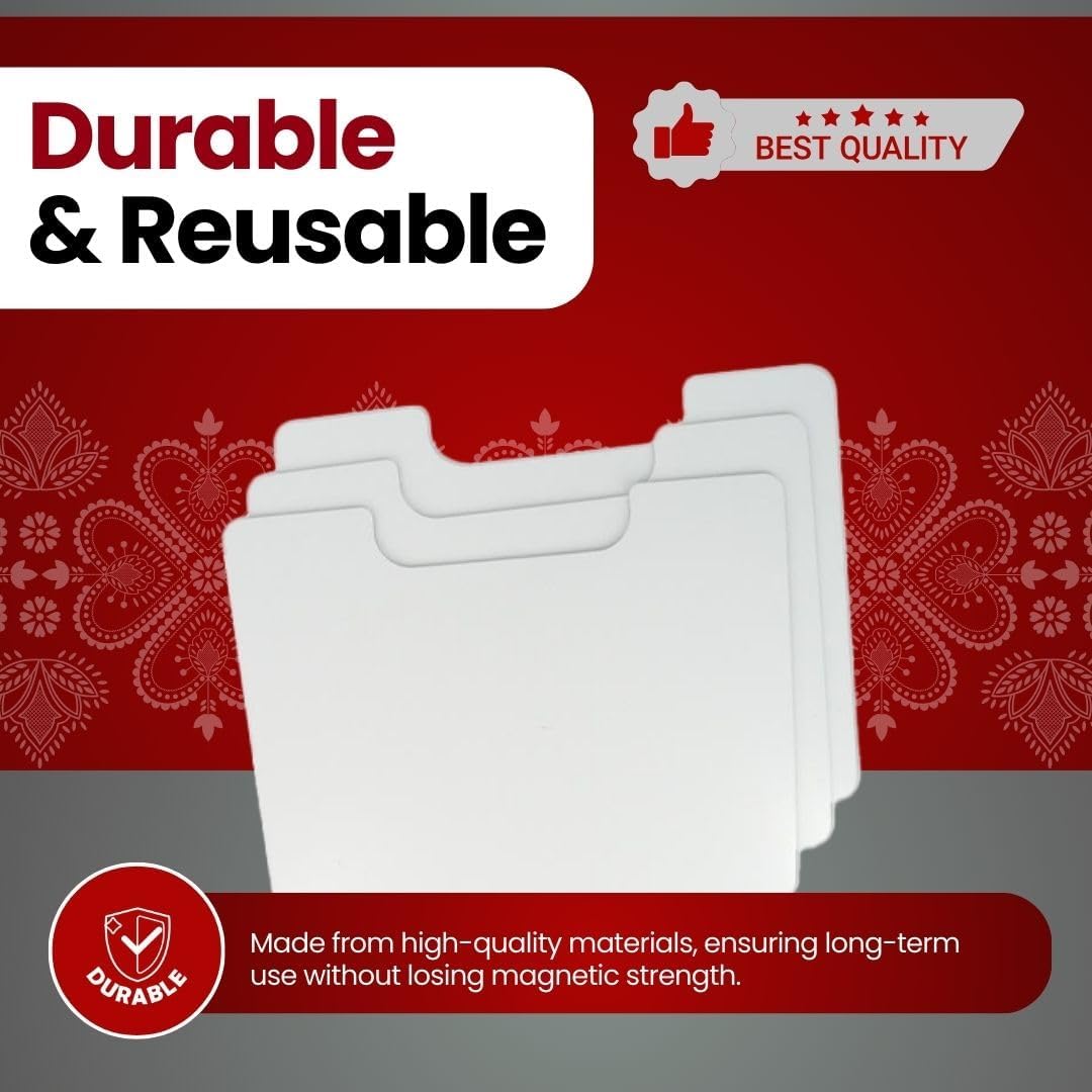 ArtBin 6979AA Magnetic Die Sheet Set 9-Pack, Die Organizers, Magnetic Organizer Sheets, 3 Sheets [2-Pack], White