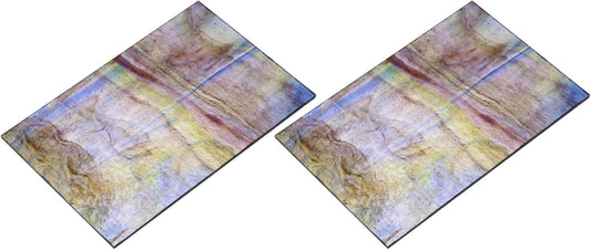MECCANIXITY 2 Pcs Stained Glass Sheet Mosaic Tile 7.9 Inch x 5.9 Inch Purple Stained Glass Sheets for Crafts DIY Art Project