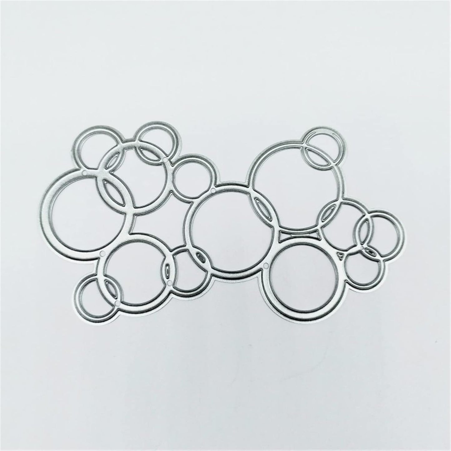 Mvchifay Cutting Dies for Card Making Metal Die-Cuts Scrapbooking Tool Hollow Frame DIY Craft Punch Template Embossing for Paper Album Decor (Bubble string-10.3x6cm)