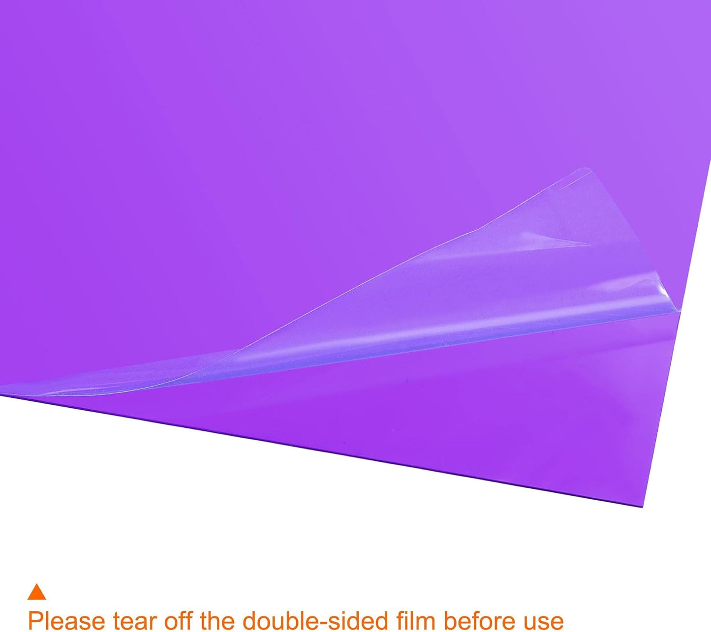 uxcell 4Pcs A4 Gel Light Lighting Filter Overlay Transparent Color Correction Plastic Vinyl PVC Sheets Photography Television Purple,0.3mm