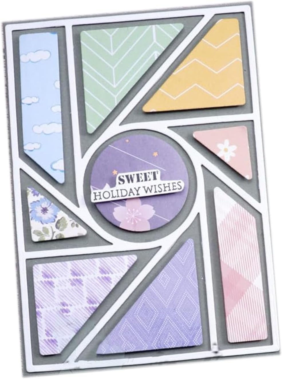 Cutting Dies Metal Stencils Scrapbooking Tools Flowers Lace Frame DIY Embossing Template for Paper Card Making Album Arts Crafts Supplies (Circular frame-14x10cm)