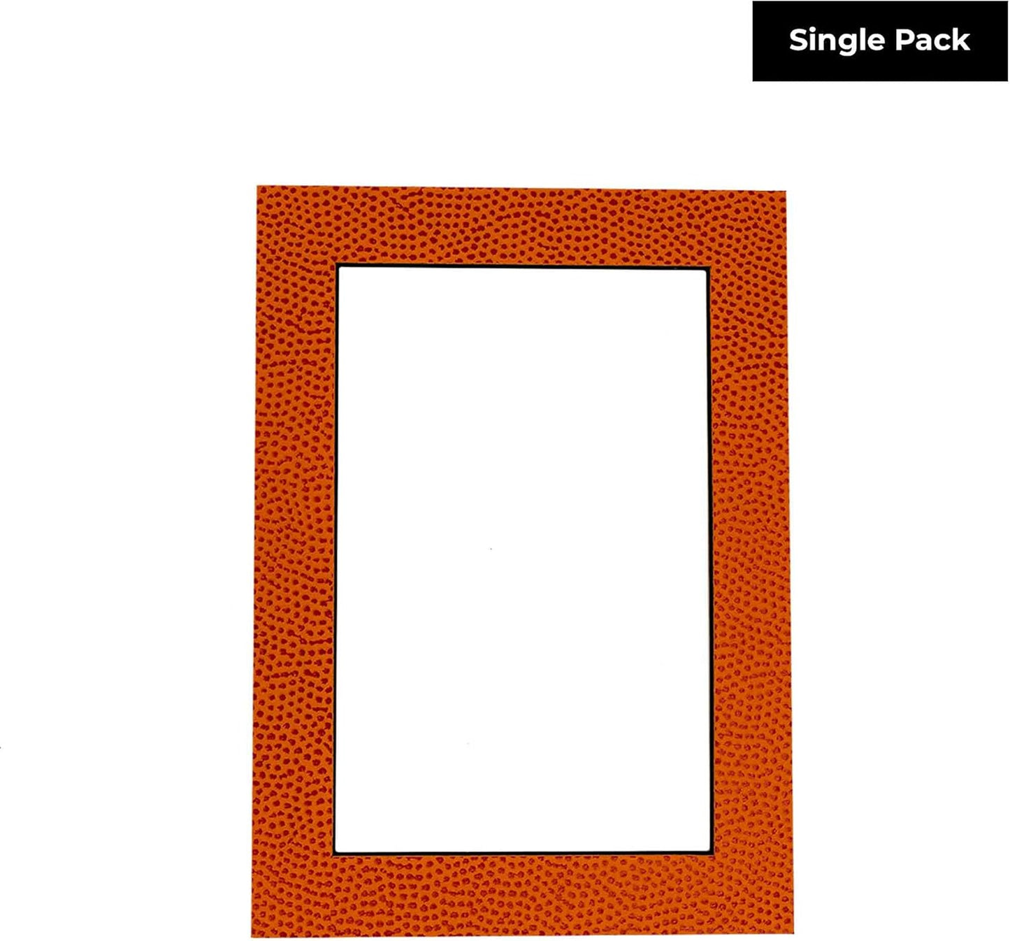 11x14 Mat Bevel Cut for 8.5x11 Photos - Acid Free Basketball Texture Precut Matboard With Backing Board and Crystal Clear, Self Seal Photo Mat Bag - For Pictures, Photos, Framing - 4-ply Thickness
