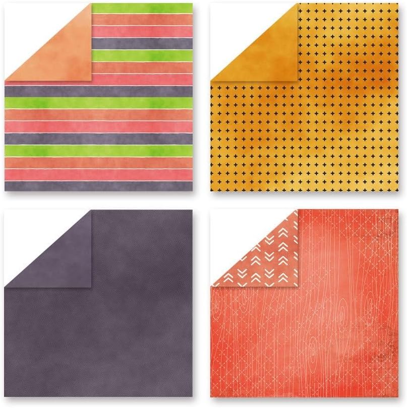 Boho Scrapbook Paper Vintage Flower Pattern Papers Pad 12×12,24 Sheets Double-Sided Bobo Floral Scrapbooking CardStock Paper Pad for Holiday Cardmaking DIY Origami Papers.