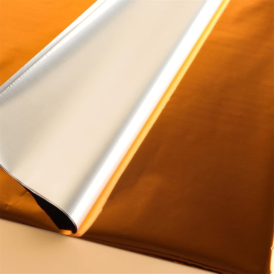 Briartw 20x29cm Hot Foil Paper 50 Sheets Pack Toner Reactive Foil Hot Stamping Foil Paper by Laser Printer and Laminator for Scrapbooking Craft Cardmaking DIY Album (Bronze, 50 Sheets)