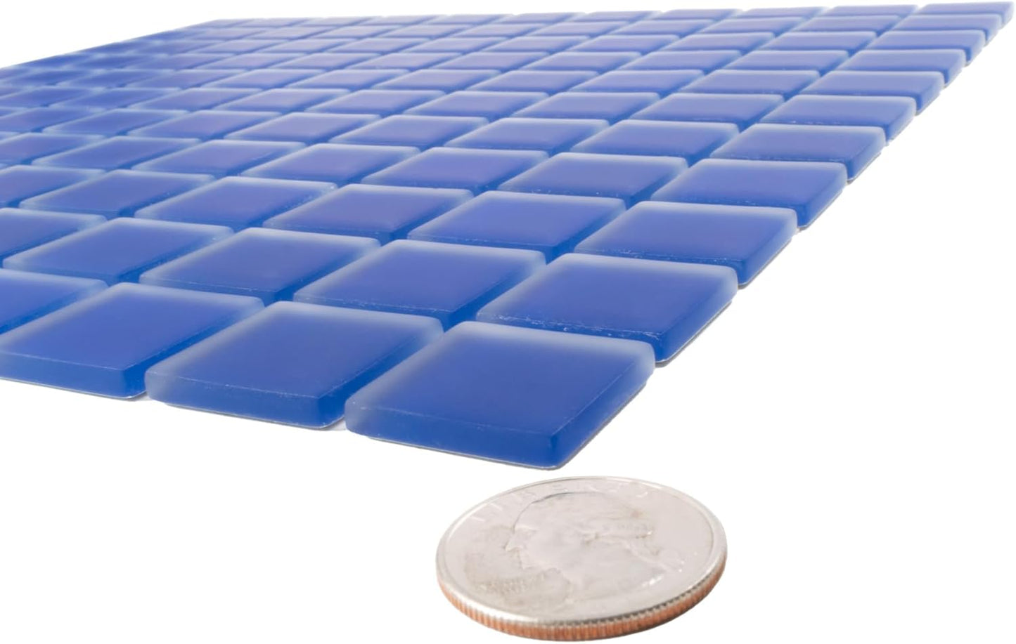 Glass 1x1 Mosaic 0.97 sq ft/Piece Pack of 1,Penny Round Glass Mosaic Tile 1"x1" Aqua –Glossy Waterproof Mesh Backed Wall Tile – NOT Peel and Stick – Kitchen Backsplash Bathroom Shower Pool Spa Accent