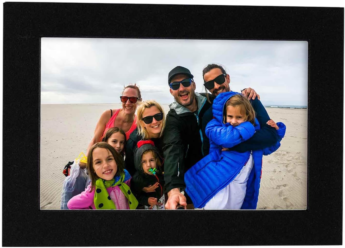 Poster Palooza 11x14 Mat Bevel Cut for 8.5x11 Photos - Acid Free Black with Black Core Precut Matboard - For Pictures, Photos, Framing - 4-ply Thickness