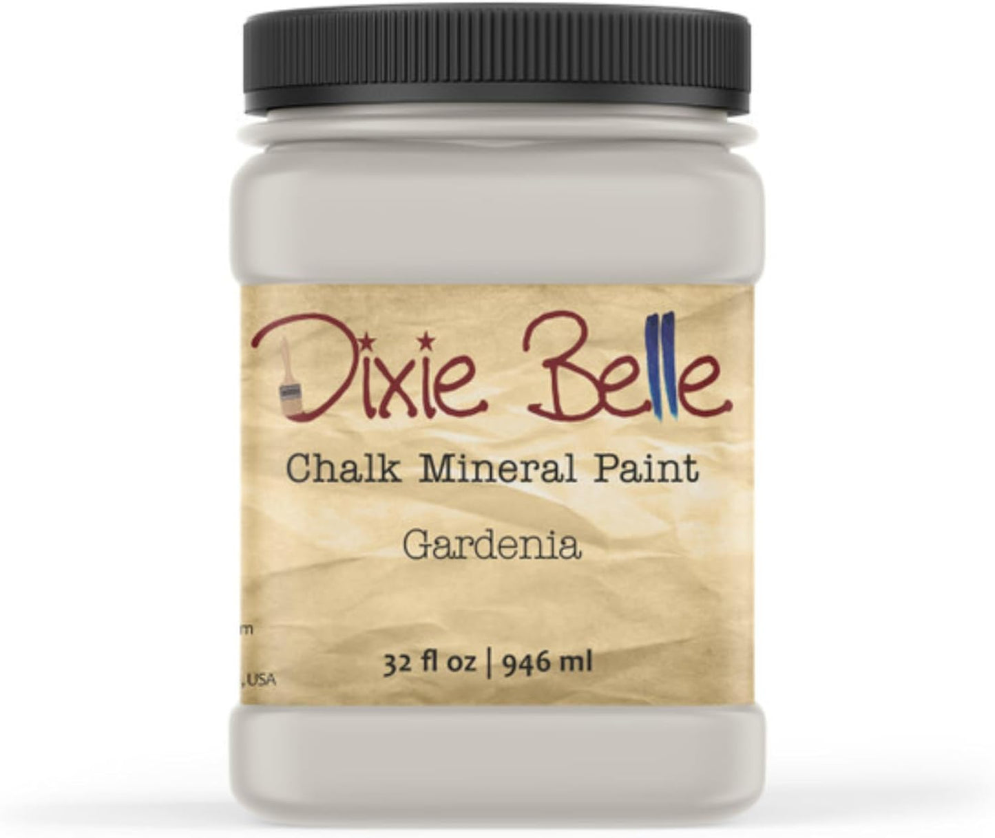 Dixie Belle Paint Company Chalk Finish Furniture Paint – Gardenia (32oz) – Matte Chic Chalk Mineral DIY Furniture Paint