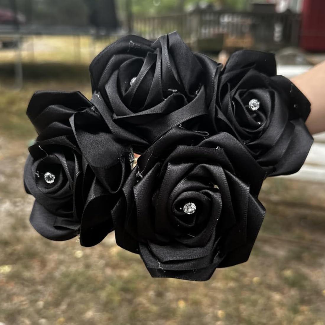 1-1/2" Width x 100 Yards Satin Ribbon, Black Ribbon Perfect for DIY Craft, Bows, Gift Wrapping, Flower Bouquet, Valentine's Day, Christmas and Halloween Party Decoration