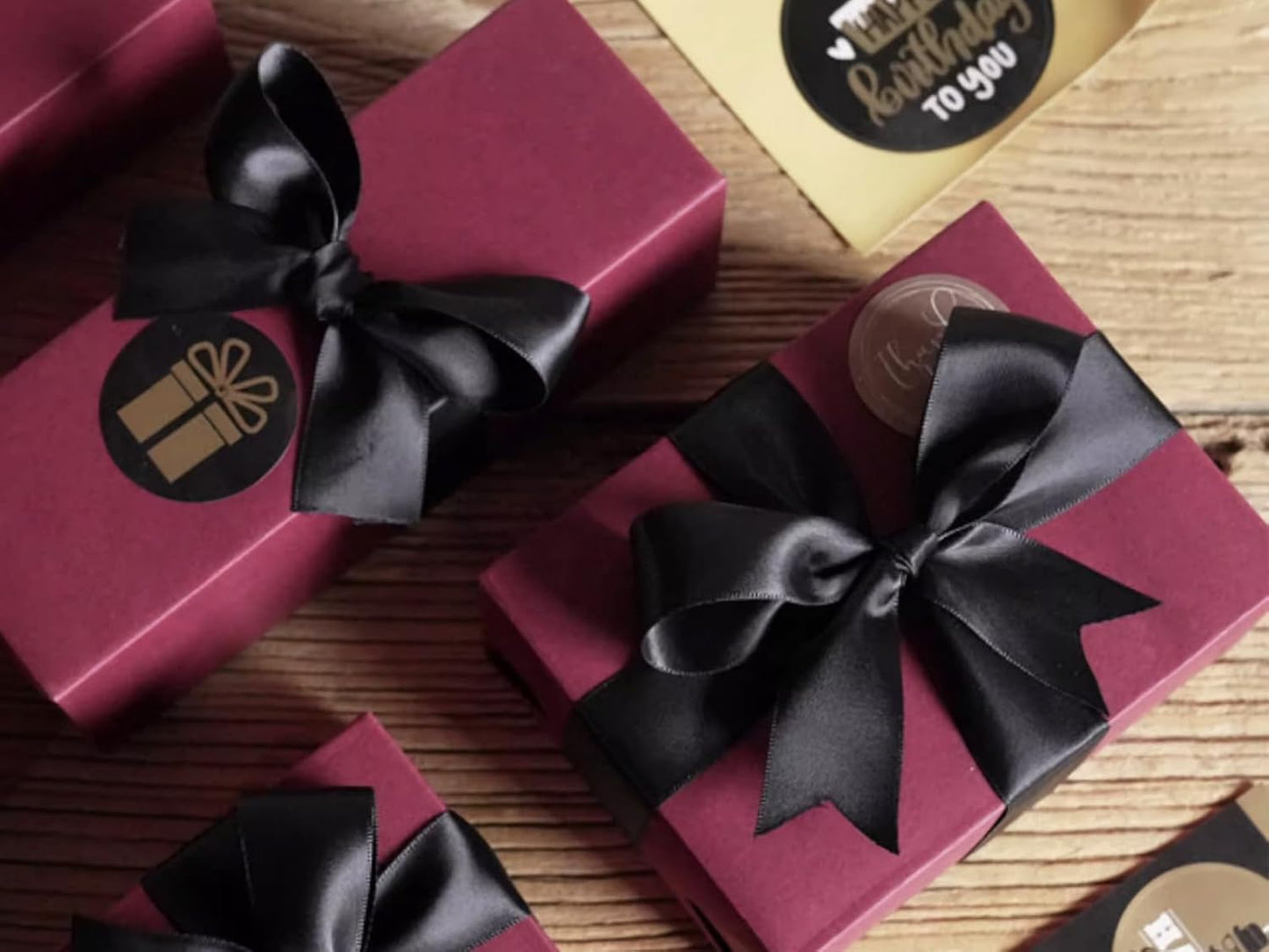 1-1/2" x 50 Yards Black Polyester Satin Ribbon Single Faced Fabric Ribbons for Gift Wrapping, Crafting, Floral Arrangements, Flower Bouquet, Wedding, Home Decor