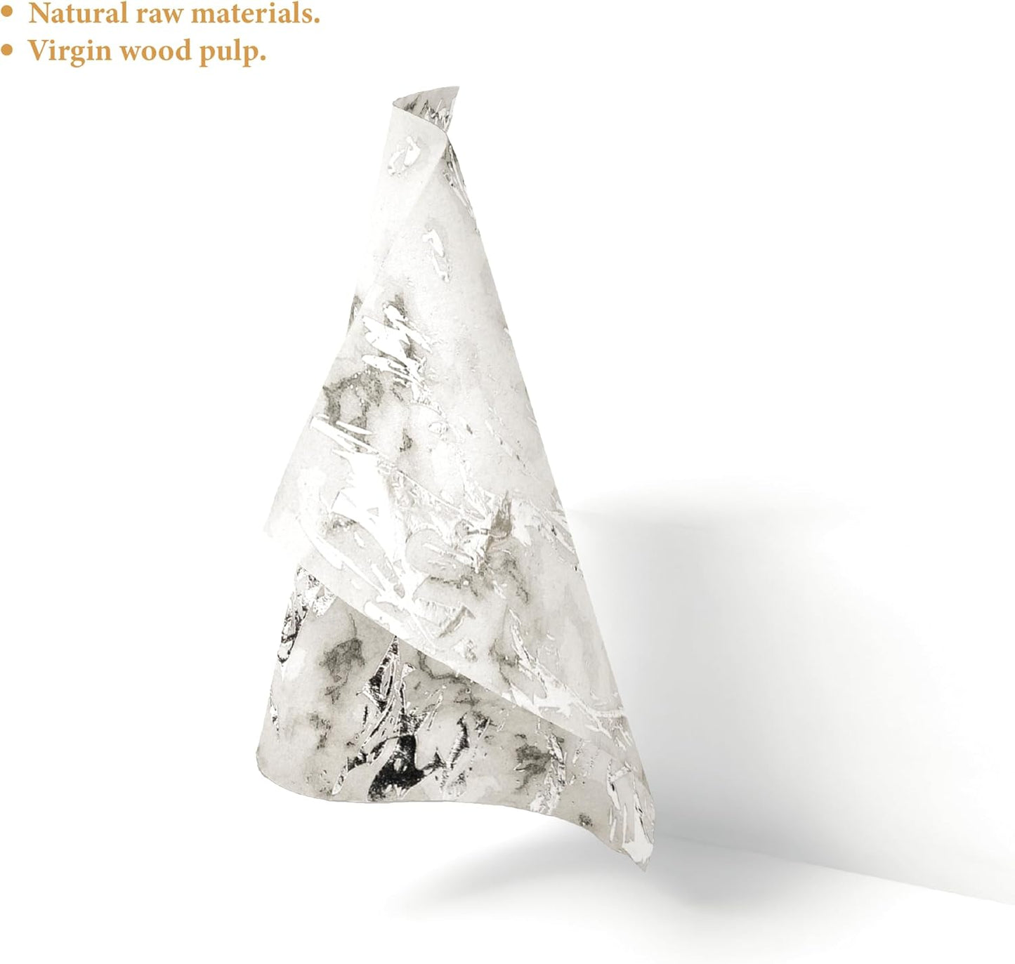 80-Pack Napkins Disposable Paper Towel Cocktail Dinner Party Decoration, Silver Splash