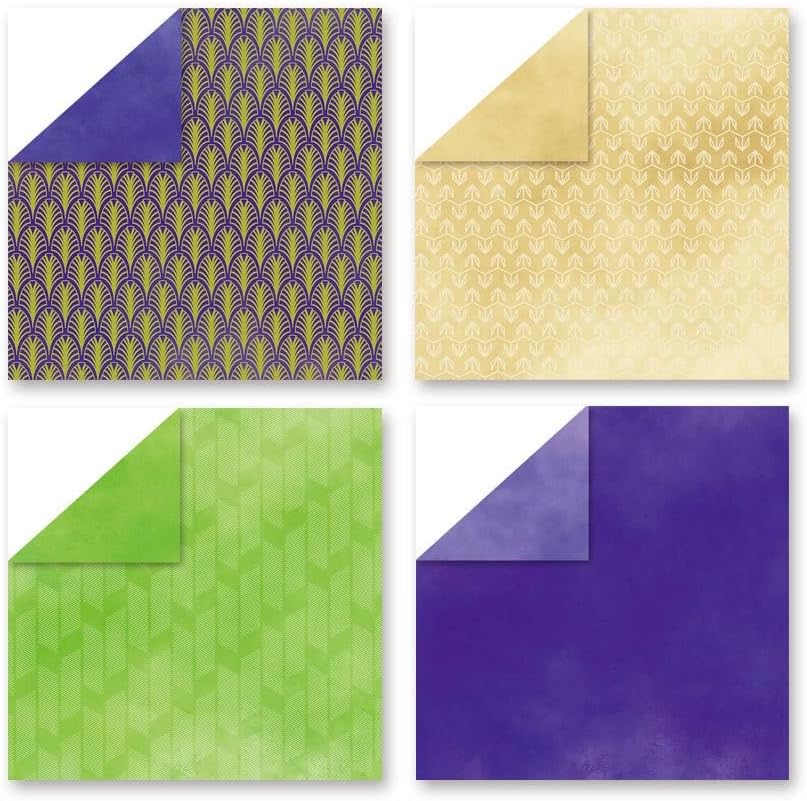 Boho Scrapbook Paper Vintage Flower Pattern Papers Pad 12×12,24 Sheets Double-Sided Bobo Floral Scrapbooking CardStock Paper Pad for Holiday Cardmaking DIY Origami Papers.