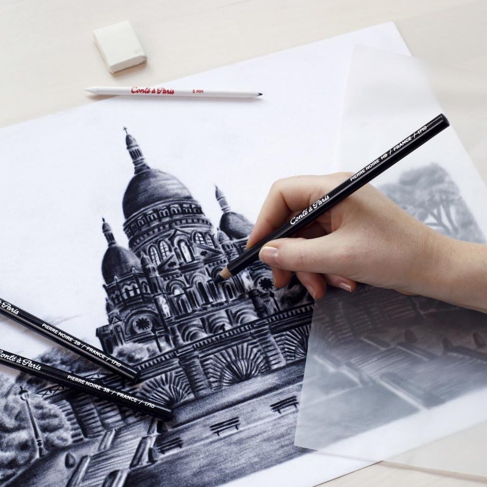 Conté à Paris 2 Count Pastel Pencils, Black