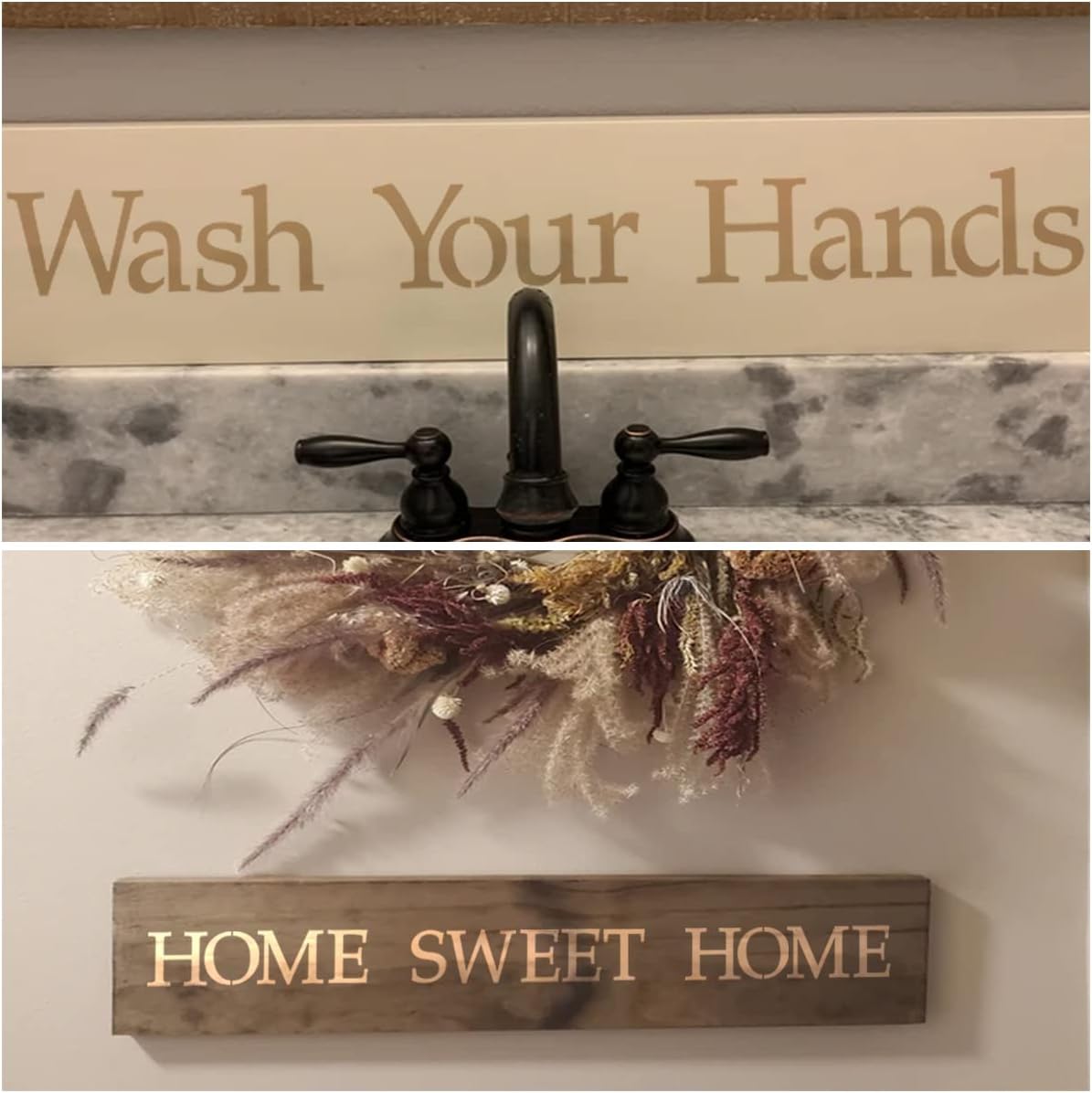 1.5 Inch Alphabet Letter Stencils for Painting - 70 Pack Letter and Number Stencil Templates with Signs for Painting on Wood, Reusable Letters and Numbers Stencils for Chalkboard Wood Signs & Wall Art