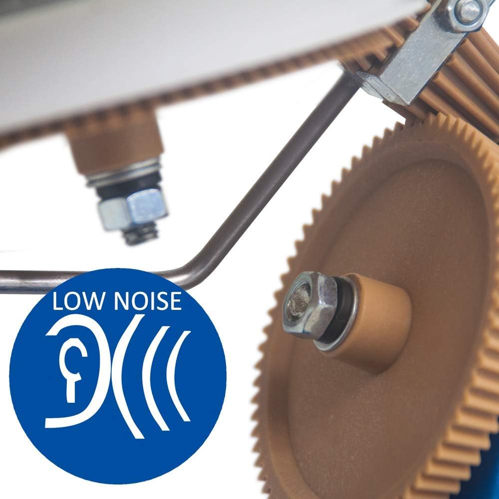 LAMXD Needlecraft Large Jumbo Metal Yarn/Wool/String/Fiber Ball Winder Hand Operated,10-Ounce,with Thread Cutter Scissors, Blue and White