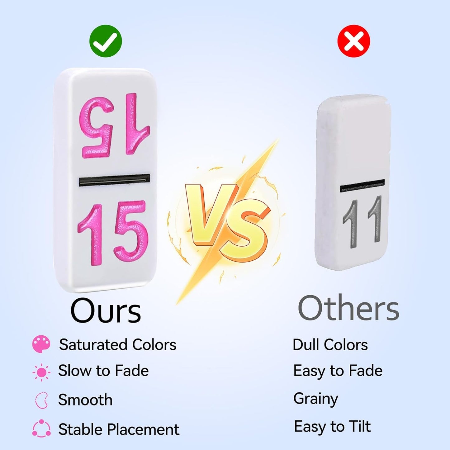 Mexican Train Dominoes Double 15 with 8 Wooden Holders | 136 Colorful Number Dominos Tiles for Adults, Travel Board Game for Family Nights, Cognitive Strategy Games for 2-8 Players