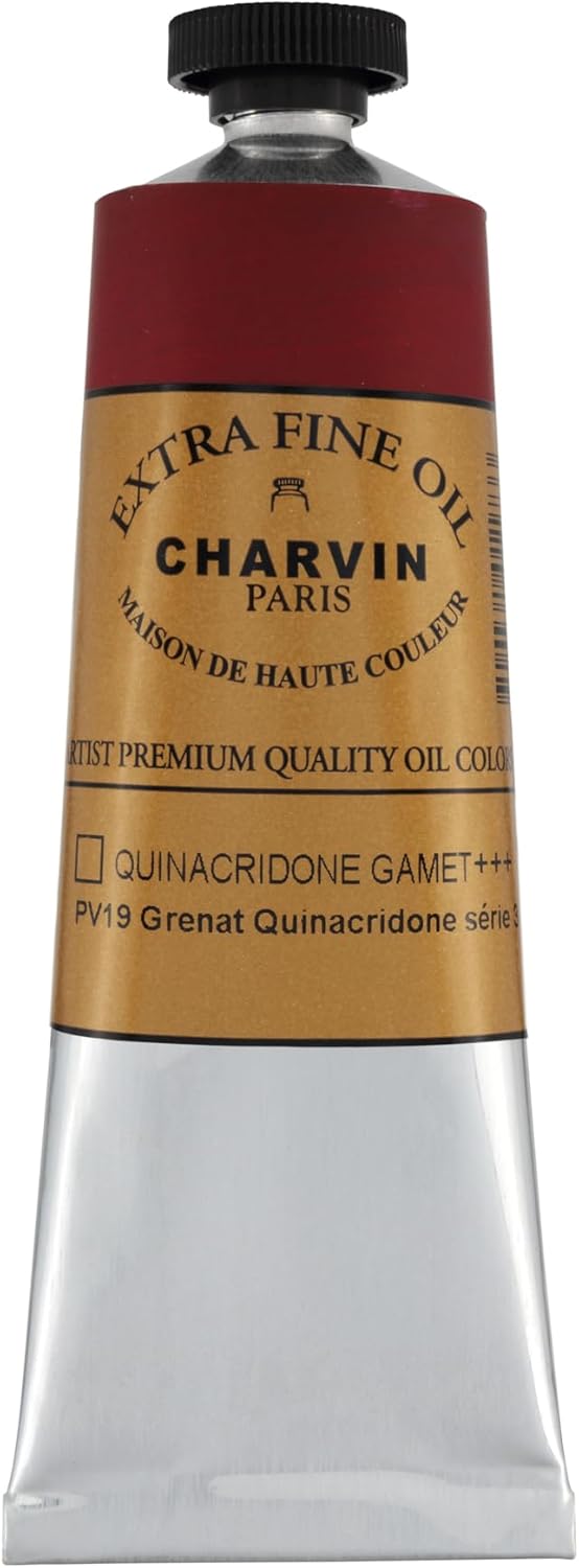 Charvin Extra Fine Oil Paint, Purple Madder Lake 60 ml - Triple-Milled, Rich Texture, Poppy Oil-Based, Light-Fast, Handmade, Archival Quality