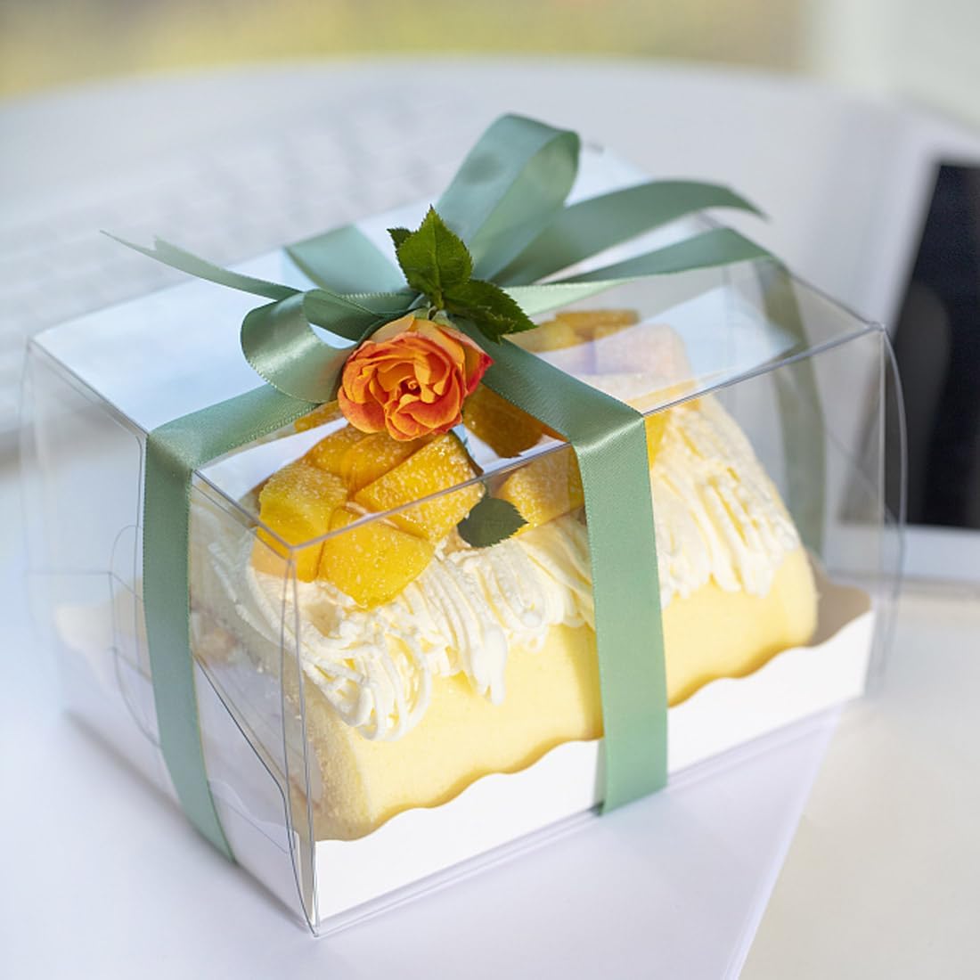 3/8" Width x 50 Yards Satin Fabric Ribbon, Light Blue Ribbon Perfect for DIY Bows, Swags, Gift Wrapping, Craft, Flower Bouquet，Christmas and Party Decoration