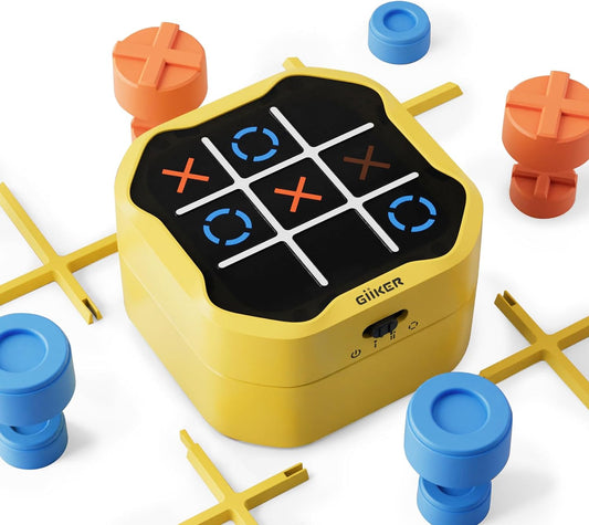 GiiKER Tic Tac Toe Bolt Game, Original 3-in-1 Handheld Puzzle Game, Portable Travel Games for Car Ride, Toys Gift Idea for Kids and Adults, Birthday Gifts for Boys Girls
