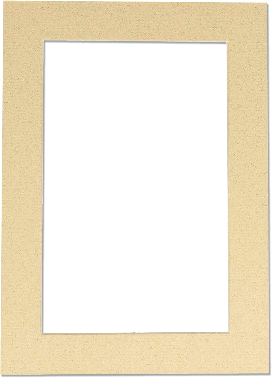 8x10 Mat for 6x8 Photo - Precut Tan Picture Matboard for Frames Measuring 8 x 10 Inches - Bevel Cut Matte to Display Art Measuring 6 x 8 Inches - Acid Free ONE MAT with Backing Board & Clear Bag