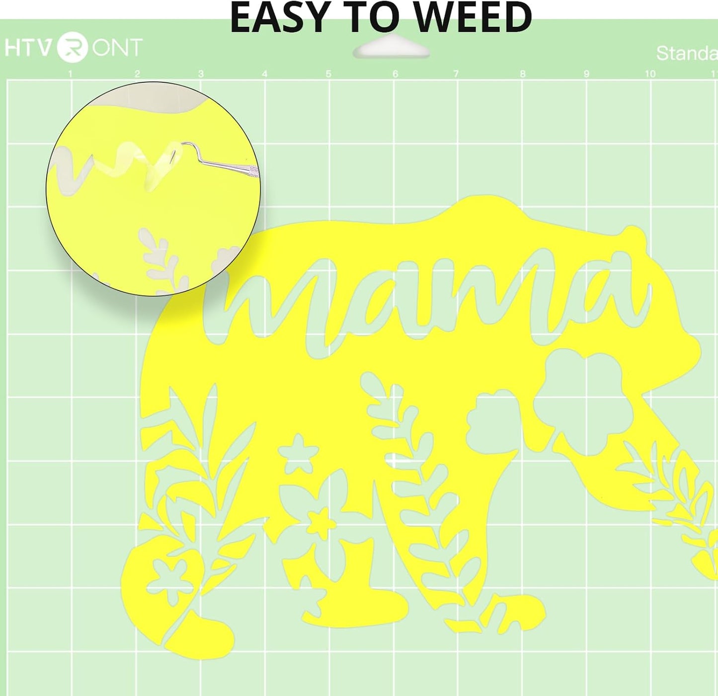 HTVRONT Yellow Permanent Vinyl, 12 Pack Lemon Yellow Vinyl for Cutting Machine - 10 Glossy Lemon Sheets 12" x 12"& 2 Transfer Tape Sheets for Craft Cutter, Party Decoration (Glossy)