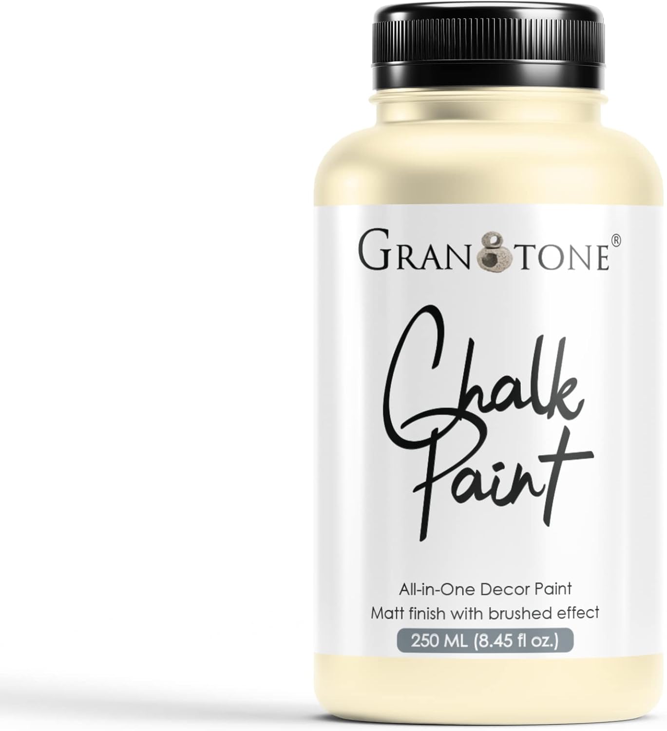 GRANOTONE Chalk Paint for Furniture | Matt-Finish Water-Based Acrylic Paint for Wood, Walls, Metal, Glass, Paper, Fabric Canvas | Maximum Coverage Chalk Paint for Kids & Adults, 120 Ml (WARM LINEN)