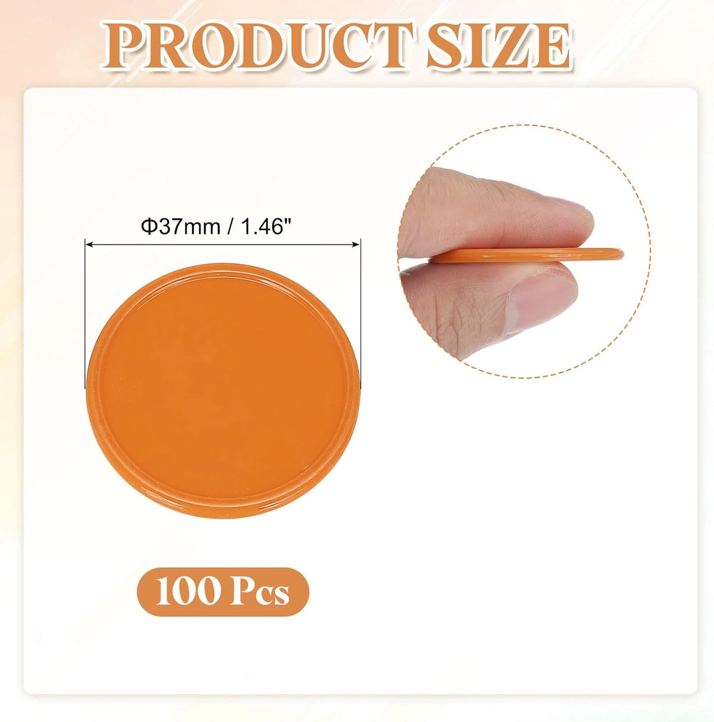 uxcell Plastic Poker Chips, Learning Counters Counting Counters Disks Markers Opaque Game Tokens for Game Play Math Counting