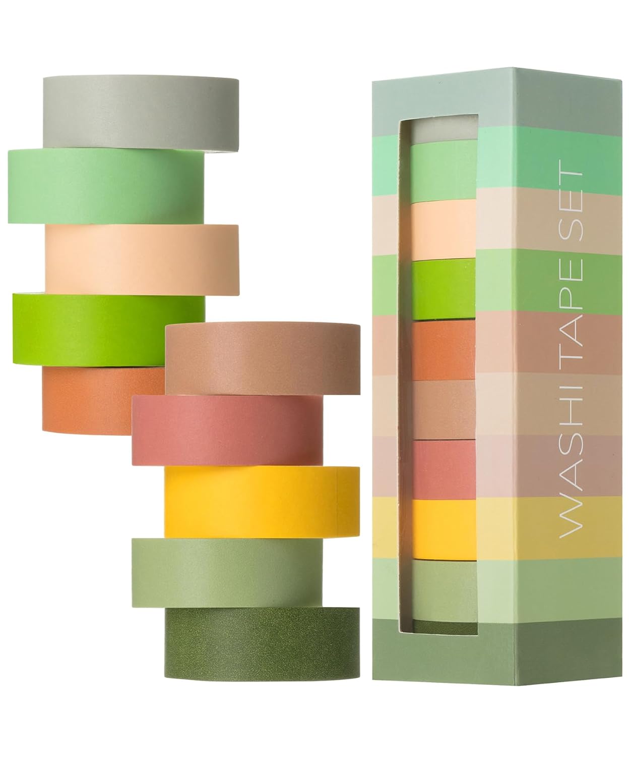 Mr. Pen Decorative Tape Set, 10 Pack - Colored Scrapbook Washi Tape for Craft Journaling