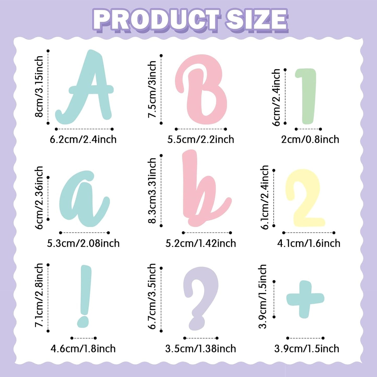 221 Pcs Bulletin Board Letters Round Alphabet Number Punctuation Symbol Combo Letter Cutouts Classroom Decoration for School Classroom Chalkboard Poster Board(Macaron Italic)