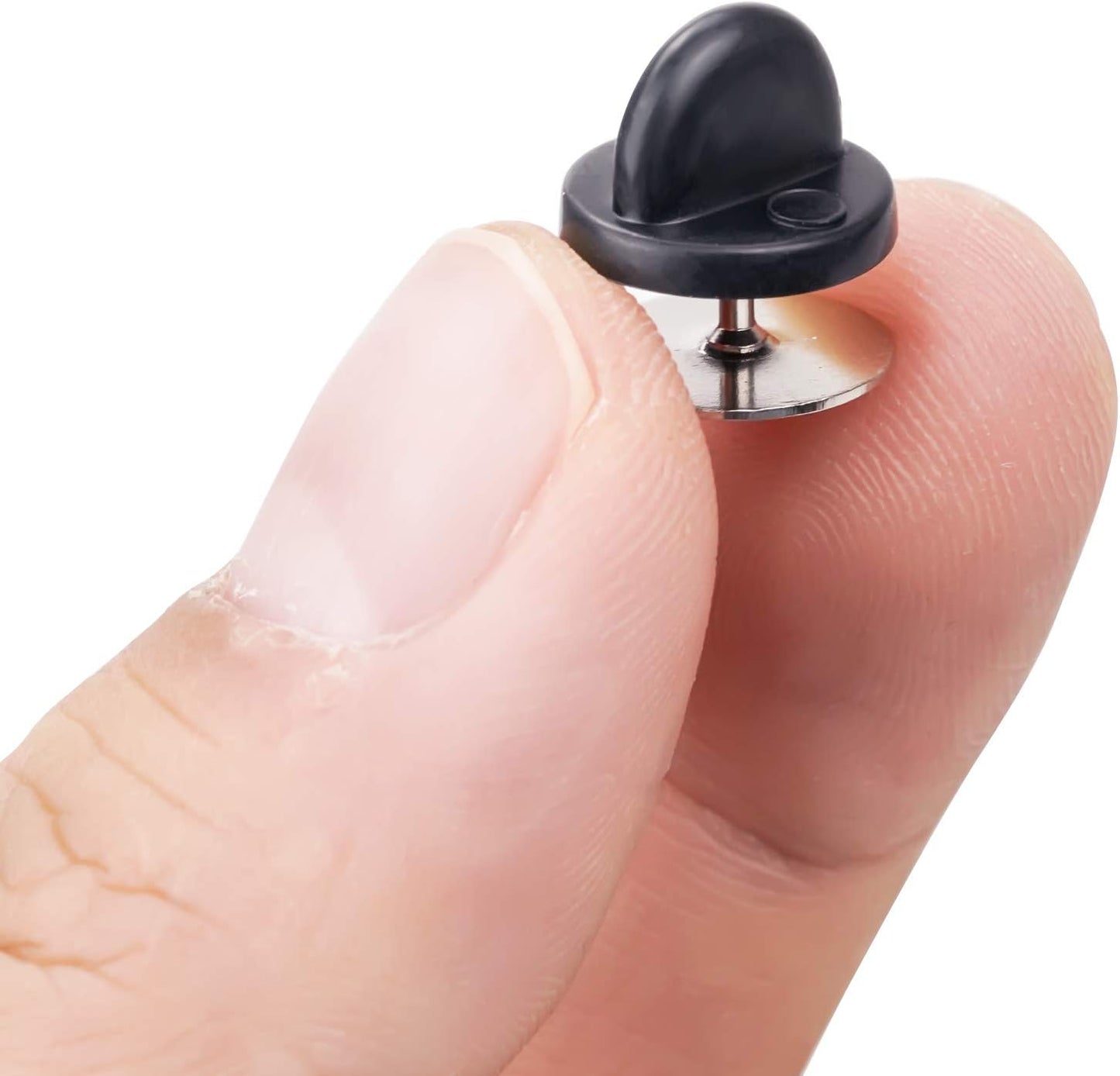 400pcs PVC Rubber Pin Backs Butterfly Clutch Pin Tie Tacks Blank for Uniform Badges Backing Holder Clasp Lapel Enamel (200 Sets)