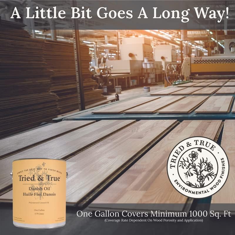 Tried & True Superior Varnish Oil Wood Finish, Quart - Natural Pine Resin & Linseed Oil, Ideal for Interior Furniture, Tables, Countertops - Non-Toxic, Scratch Resistant & Durable