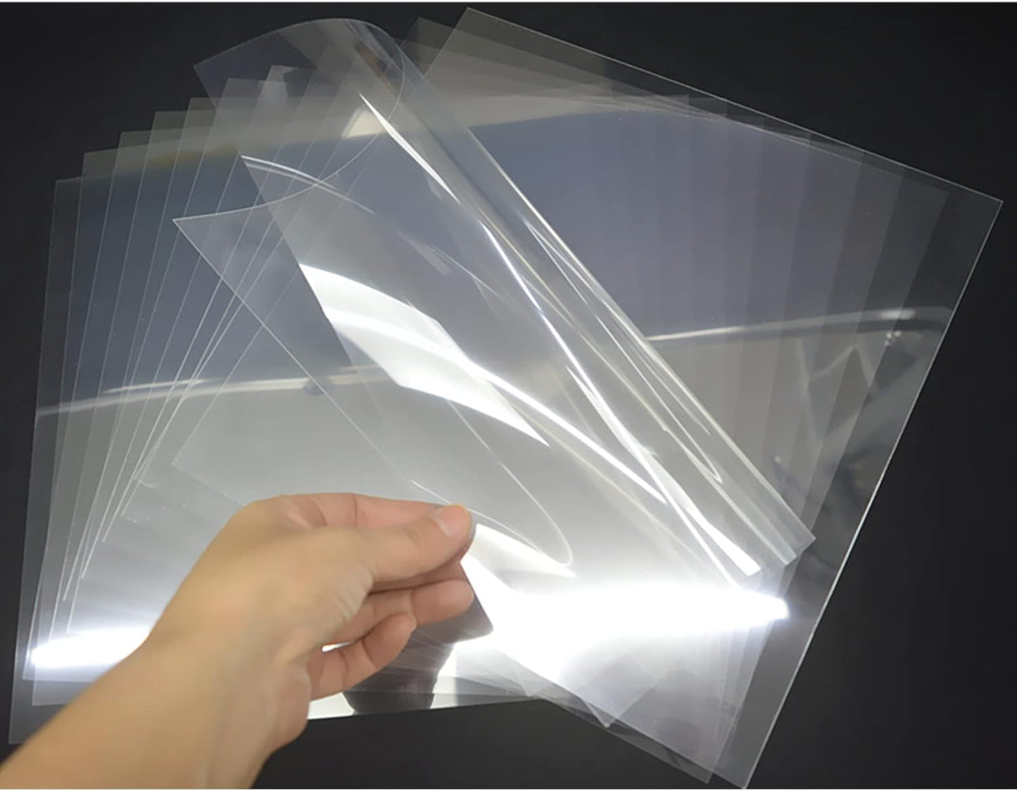 10-Pack 10 mil 12-Inch-by-12-Inch Blank Stencil Sheet for Laser Cutting Vinyl,Transparent PET, Acetate Mylar Stencil Tools and Machines Template Material