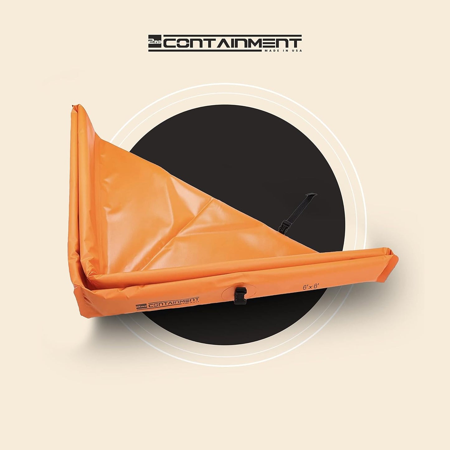 Folding Duck Ponds (Orange, 6' x 6') Foam Core Side Wall - Manufactured in The U.S.A.