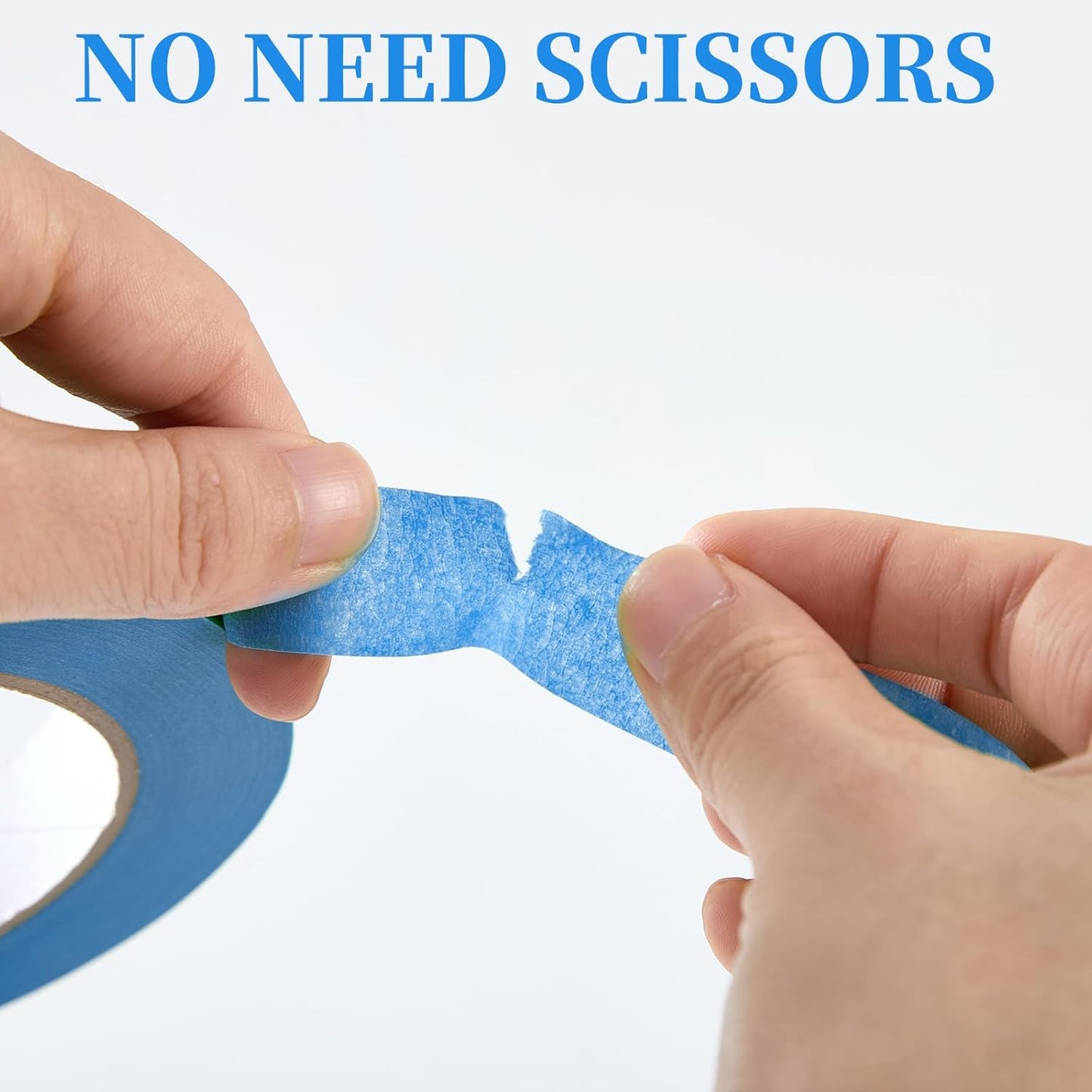 Premium Blue Masking Tape,Painters Tape,Blue Painters Tape for Automotive,DIY Paper Arts & Crafts, Spraying Drywall Paint, No Residue & Easy to Clean Up,12pcs 0.7in X 54 Yd Painter's Tape